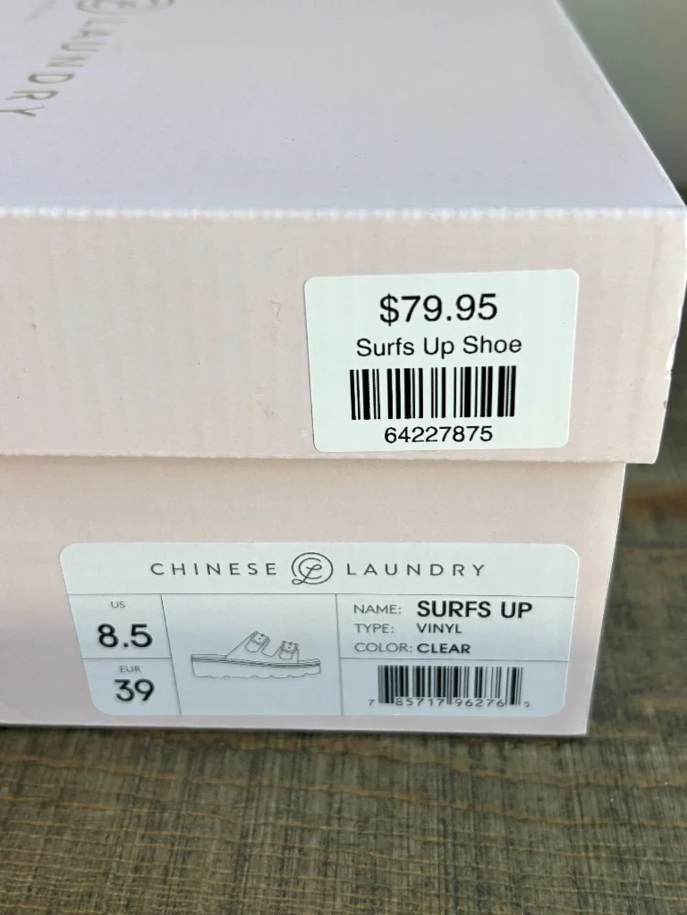 Chines Laundry Surfs Up Clear Platform Sandal